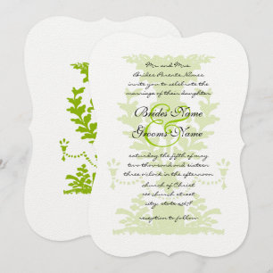 Inbjudan till Apple Grönt Antique Urn Wedding
