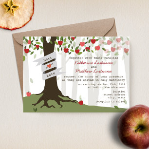 Inbjudan till Apple Orchard Wedding
