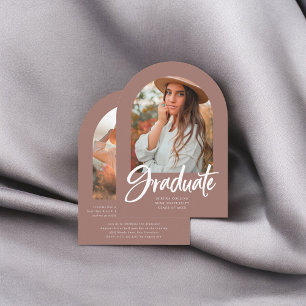 Inbjudan till Arch Photo Brush Calligraphy Student