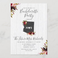Inbjudan till Arizona State Blommigt Bachelorette-