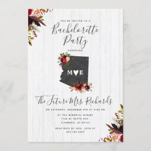 Inbjudan till Arizona State Blommigt Bachelorette-