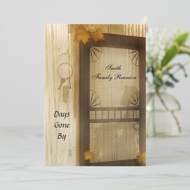 Inbjudan till återförening av dörr-familjen i vint (Skapare uppladdad)