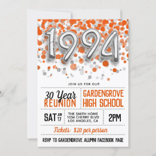 Inbjudan till återförening av högskolan 1994