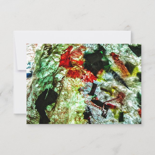 Inbjudan till återvunnen plast av vit struktur-abs (Framsida)