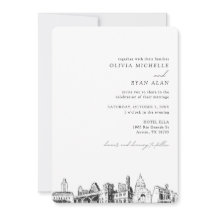 Inbjudan till Austin Skyline Destination Wedding