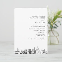 Inbjudan till Austin Skyline Destination Wedding