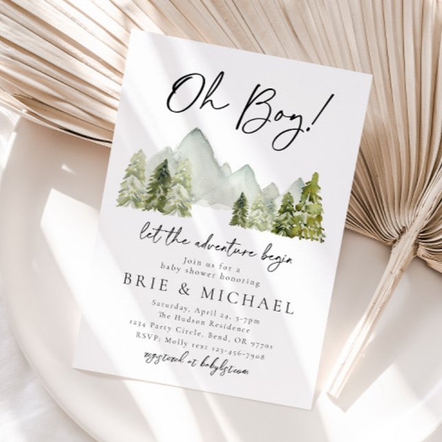 Inbjudan till Äventyr babyvisningsprogram | Skog (Skapare uppladdad)