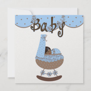 Inbjudan till baby: 5,25 tum x 5,25 tum