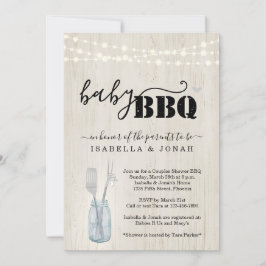 Inbjudan till Baby BBQ - Par Baby Q Barbeque