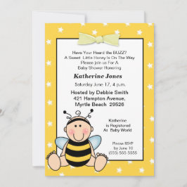 Inbjudan till Baby Bee Baby Shower