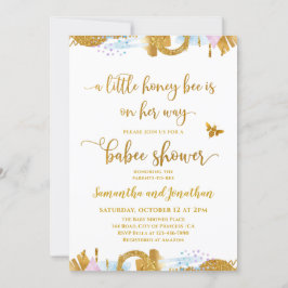 Inbjudan till Baby Bee Baby Shower Little Honung B