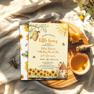 Inbjudan till Baby Bee Honeycomb Baby Shower