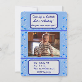 Inbjudan till Baby Birthday