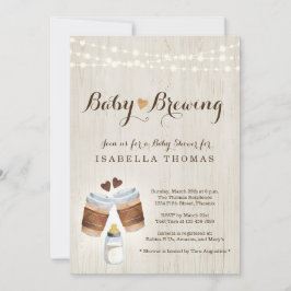 Inbjudan till Baby-bryggerikaffe eller teababyskor