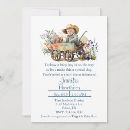 Inbjudan till Baby Cowboybabykläder