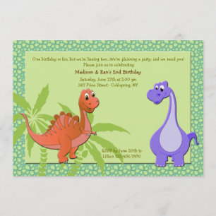 Inbjudan till Baby dinosaurier