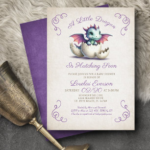 Inbjudan till Baby Dragon Shower