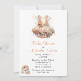 Inbjudan till Baby Dress Baby Shower