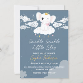 Inbjudan till baby Elephant Baby Shower