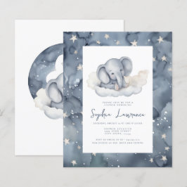 Inbjudan till Baby Elephant Baby Shower