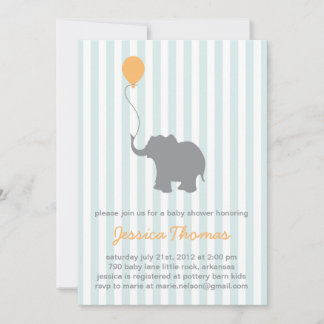 Inbjudan till Baby Elephant Shower