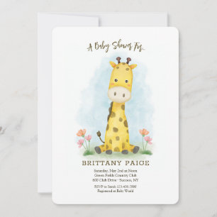 Inbjudan till baby Giraffe Baby Shower