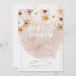 Inbjudan till baby i Bloom Baby Shower