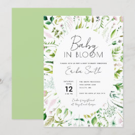 Inbjudan till baby i Bloom Baby Shower