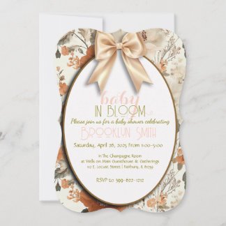 Inbjudan till baby i Bloom Baby Shower