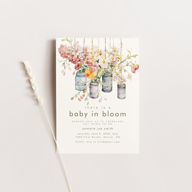 Inbjudan till baby i Bloom Baby Shower (Skapare uppladdad)
