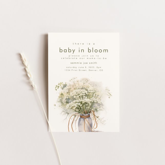 Inbjudan till baby i Bloom Baby Shower (Skapare uppladdad)
