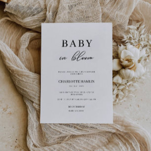 Inbjudan till baby i Bloom Baby Shower