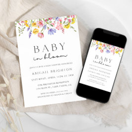 Inbjudan till baby i Bloom Baby Shower