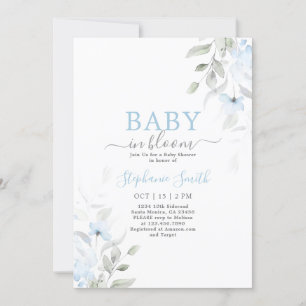 Inbjudan till baby i Bloom Boy Baby Shower