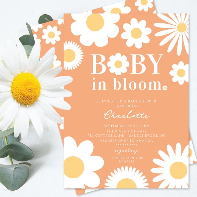 Inbjudan till baby i bloombabyskor (Skapare uppladdad)