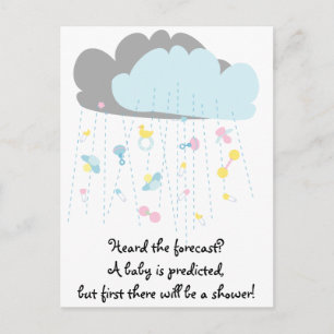 Inbjudan till Baby Leksak Shower/Baby Shower Vykort