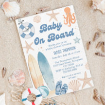 Inbjudan till Baby ombord på babyskor