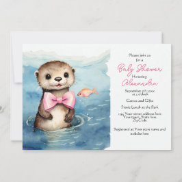 Inbjudan till Baby Otter Baby Shower