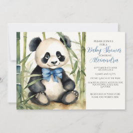 Inbjudan till baby Panda Boy Baby Shower