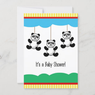 Inbjudan till baby Pandas Baby Shower