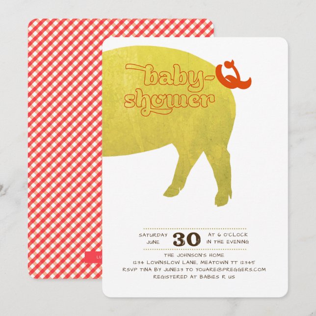 Inbjudan till Baby-Q-visningsprogram (Fram/baksida)