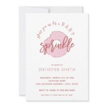 Inbjudan till Baby Rosa Girl Sprinkle Shower