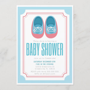 Inbjudan till Baby Shoes Baby Shower