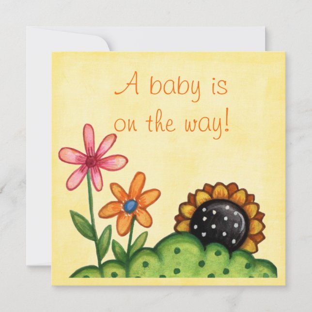 inbjudan till baby shower (Framsida)