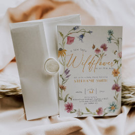 Inbjudan till Baby Shower-babyn för Flickans vatte