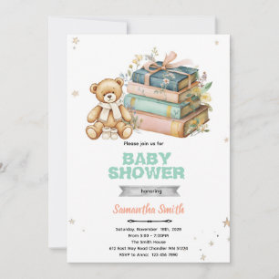 Inbjudan till baby shower - Ett nytt kapitel börja