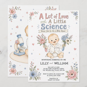 Inbjudan till baby shower för IVF-vetenskapsresan