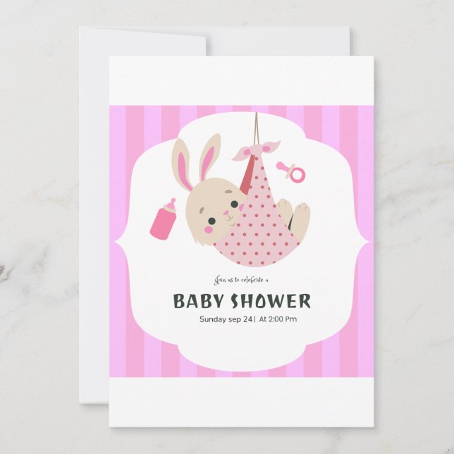 "Inbjudan till baby shower" Inbjudningar (Framsida)