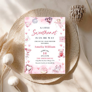 Inbjudan till Baby Shower, lilla älskling, Valenti