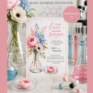 Inbjudan till baby shower som belyser IVF-resan